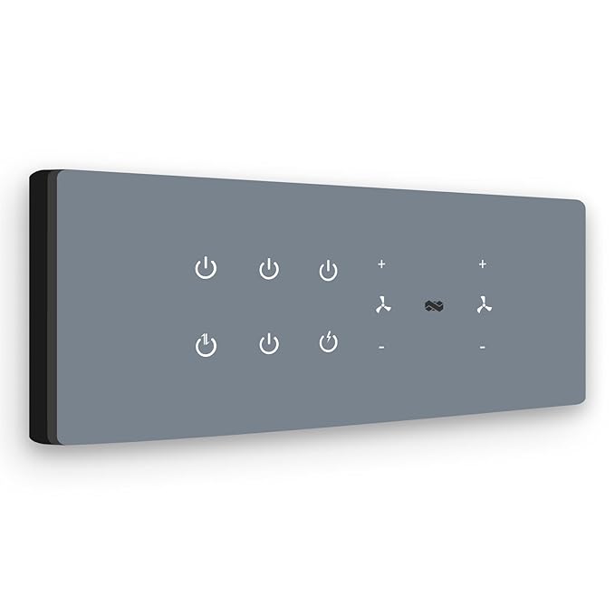 Smart WiFi Touch Switch Board – 6 Switches + 2 Fan Controllers