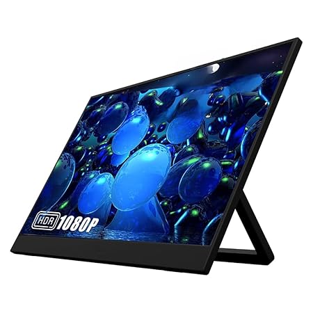 15.6" Portable Foldable Monitor | IPS Display Screen Extender | USB-C &amp; HDMI