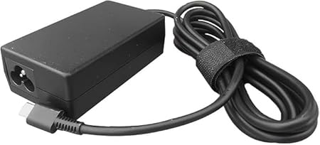 65W USB-C Laptop Charger AC Adapter | Replacement Type-C Power Supply with Travel-Friendly Design (Includes Power Cable)