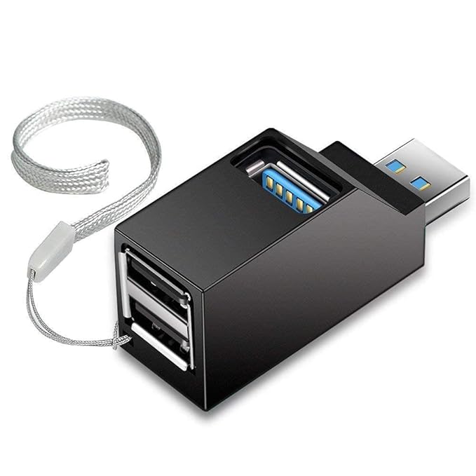 High Speed USB Hub for PC/Laptop (USB 2.0 with 3 Ports)