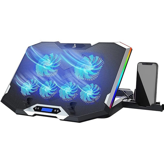 Gamerz Neo Laptop Cooling Pad – 6 Silent Red LED Turbo Fans