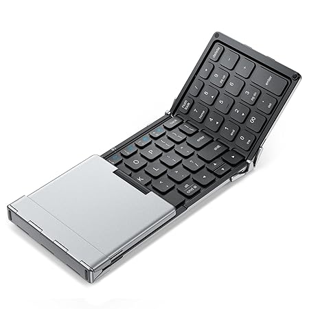 Foldable Keyboard with Number Pad – BK09 Wireless Portable Keyboard