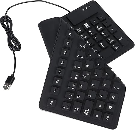 Roll-Up Silicone Keyboard – Waterproof Flexible Foldable Silent Keyboard