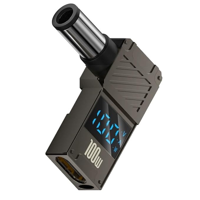 C to DC USB-C to 7.4 x 5.0mm DC Barrel Jack Adapter – 100W Fast Charging