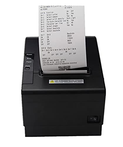 80mm Thermal Receipt Printer with Auto Cutter (USB + LAN)