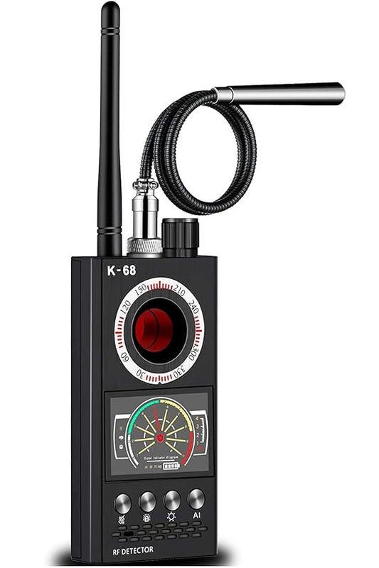 -in-1 Hidden Camera & Spy Device Detector – Anti-Spy RF & GPS Tracker Finder, AI Auto Scan, Rechargeable