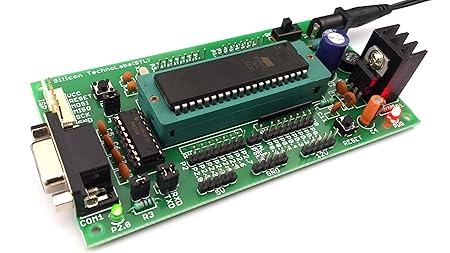 ATMEL 8051 Project Development Board with ZIF Socket | Supports AT89SXX, P89V51RD2, SST89E516RD