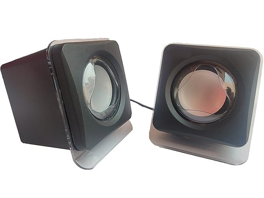2.0 Multimedia Speaker with Aux Connectivity, USB Powered &amp; Volume Control for PC/Laptops/Desktop/Mobile