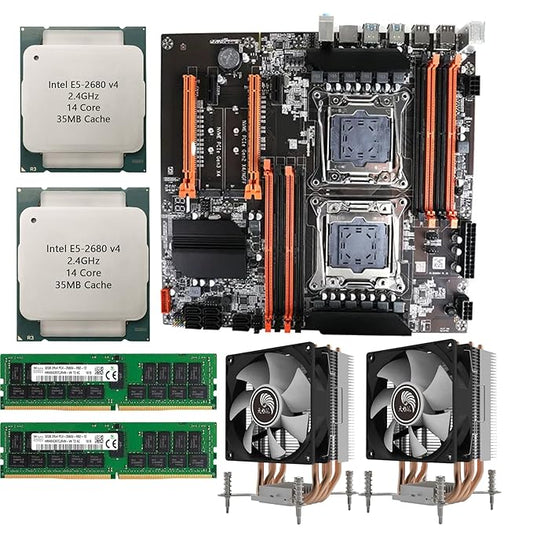 Server & Workstation X99 Motherboard with X 2680V4 Dual Processor 28 Core, 56 Threads, LGA 2011-3 Socket