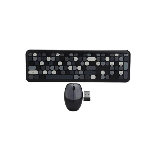 Wireless Keyboard and Mouse Combo – 2.4GHz, Full-Sized, Black